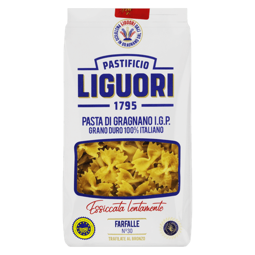 Macarrão de Sêmola Grano Duro Farfalle 30 Liguori Pacote 500g