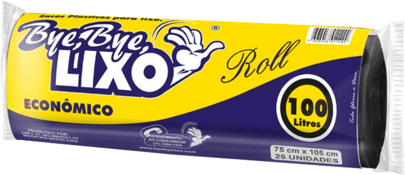 Saco-Para-Lixo-Bye-Bye-Economico-Roll-25unidade-X