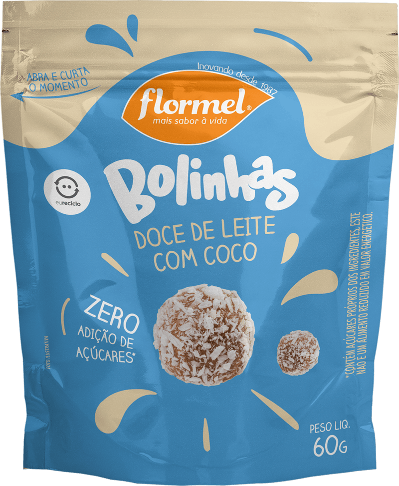Doce-de-Leite-com-Coco-Zero-Lactose-para-Dietas-com-Restricao-de-Lactose-sem-Adicao-de-Acucar-Flormel-Bolinhas-Pouch-60g