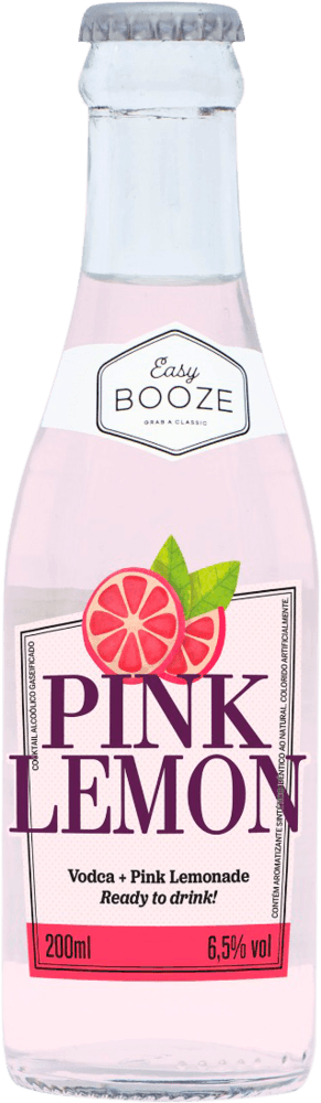 Drink pronto Easy Booze Vodka +  Pink Lemon Long Neck 200ml