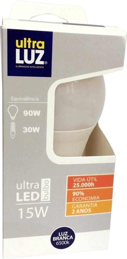 Lâmpada de Led Utra Luz 15W Unidade
