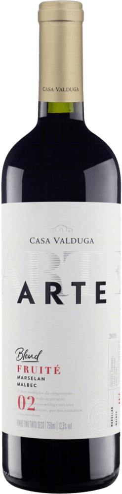 Vinho-Brasileiro-Tinto-Seco-Blend-Fruite-Casa-Valduga-Arte-Marselan-Malbec-Serra-Gaucha-Garrafa-750ml