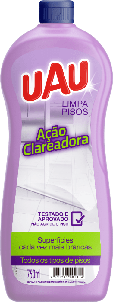 Limpa Pisos Uau Ação Clareadora 750ml