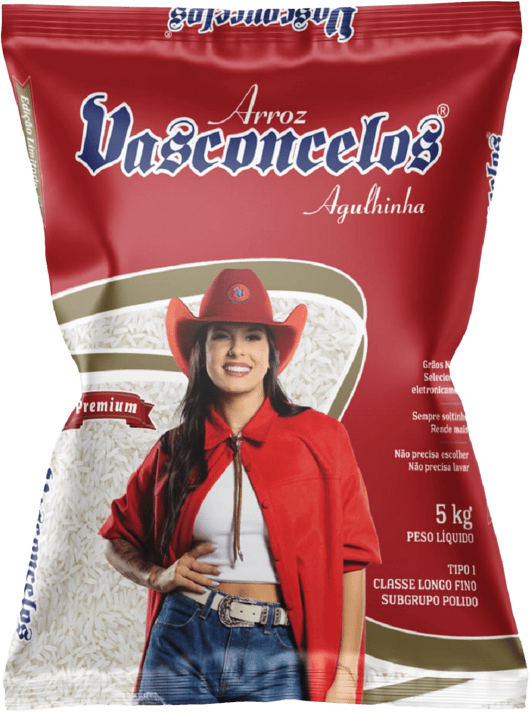 Arroz Branco Vasconcelos Tipo 1 Pacote 5Kg