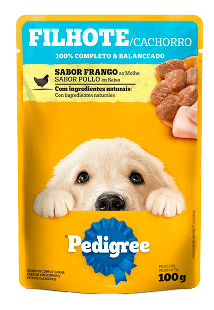 Alimento-Completo-e-Balanceado-para-Caes-Filhotes-Carne-ao-Molho-Pedigree-Sache-100g