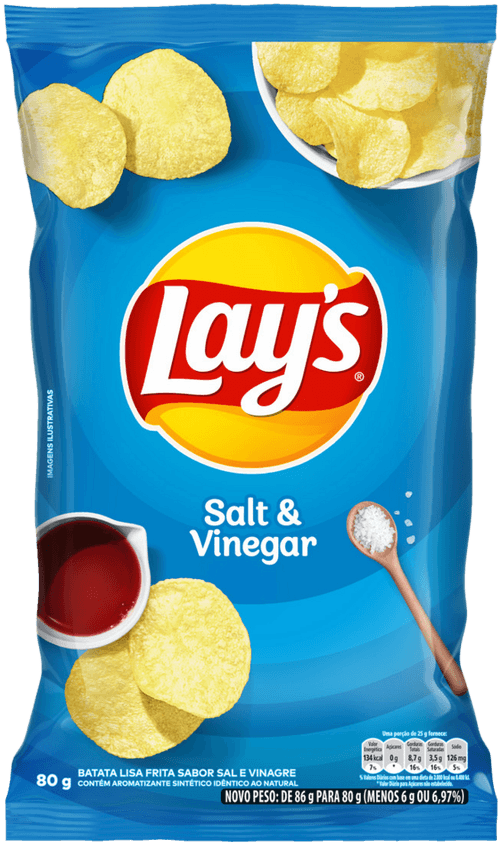 Batata Frita Lisa Sal E Vinagre Lays 80G