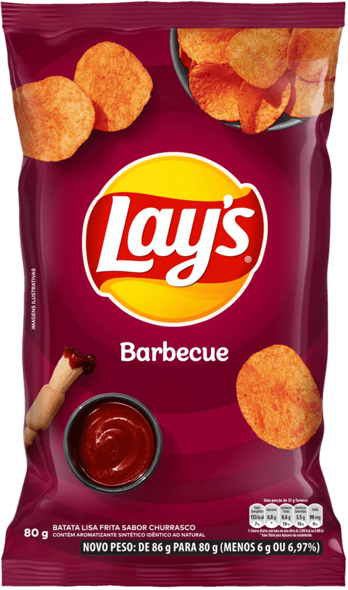 Batata Frita Lisa Barbecue Lays 80G