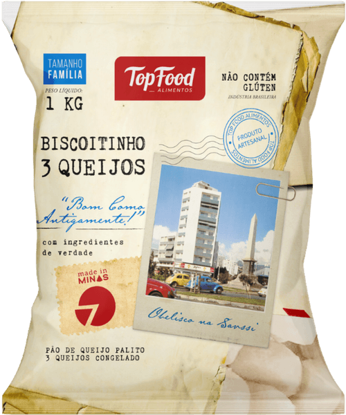 Pão de Queijo Top Food Palito Tradicional - 1KG