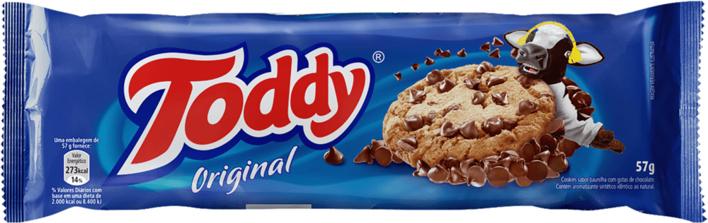 Biscoito Cookies Toddy Baunilha Pacote com 57g