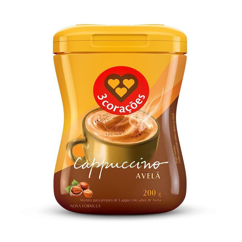 Cappuccino-Avela-3-Coracoes-Pote-200g