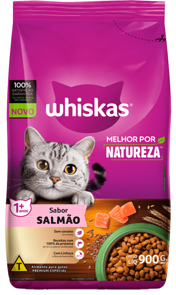 Alimento-Premium-Especial-para-Gatos-Adultos-Salmao-Whiskas-Melhor-por-Natureza-Pacote-900g