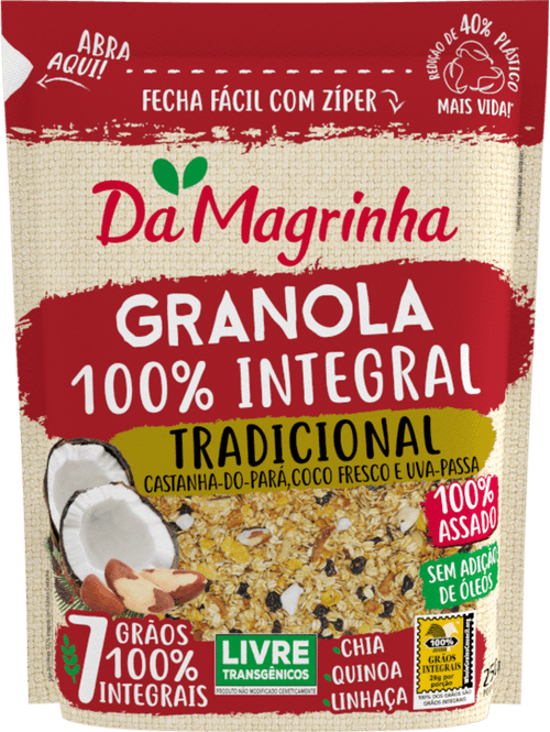 Granola Da Magrinha 100% Integral Tradicional 250g
