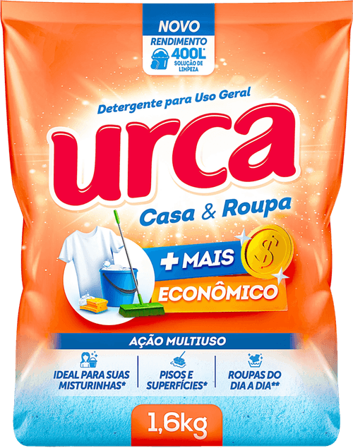 Detergente em Pó Urca Casa Roupa 1,6Kg