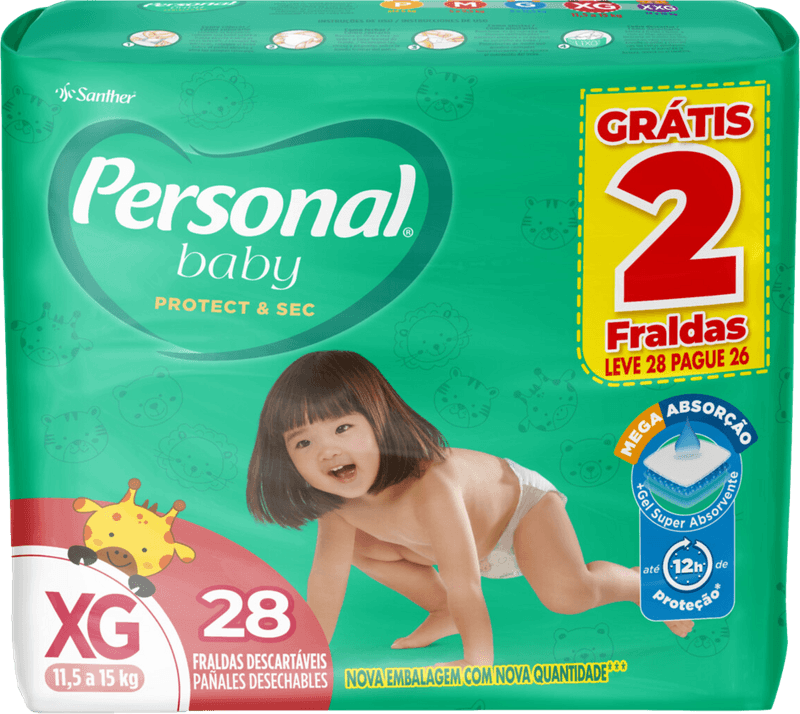 Fralda-Personal-Baby-Protect-e-Sec-XG-Leve-28-Pague-26-unidades