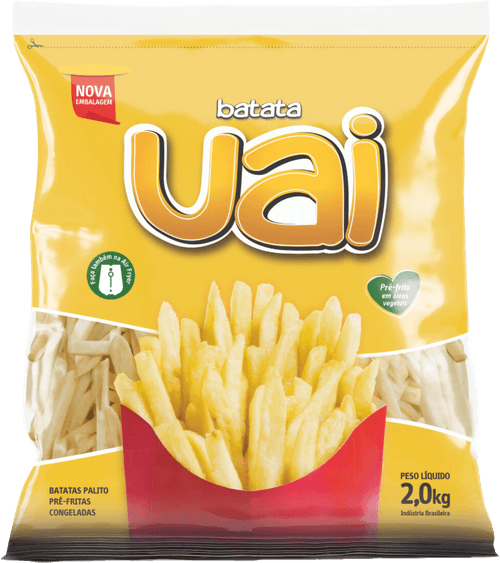 Batata Pré-Frita Palito Congelada Uai Pacote 2kg