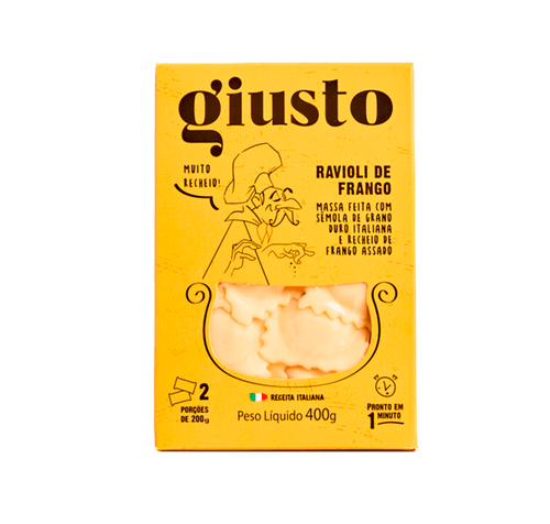 Ravioli Italiano Giusto Frango Congelado 400g
