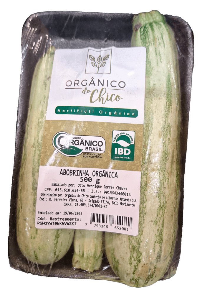 Abobrinha Italiana Orgânico do Chico 500g