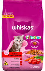 Alimento-Premium-para-Gatos-Filhotes-Carne-e-Leite-Whiskas-Pacote-900g