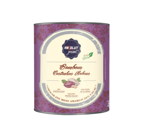 Bombom Absolut Meio Amargo Castanhas Nobres 200g