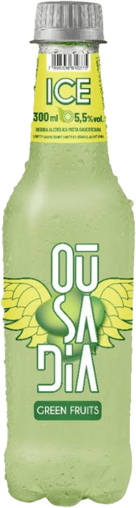 Coquetel Alcoólico Ousadia Ice Green Fruits Garrafa 300ml