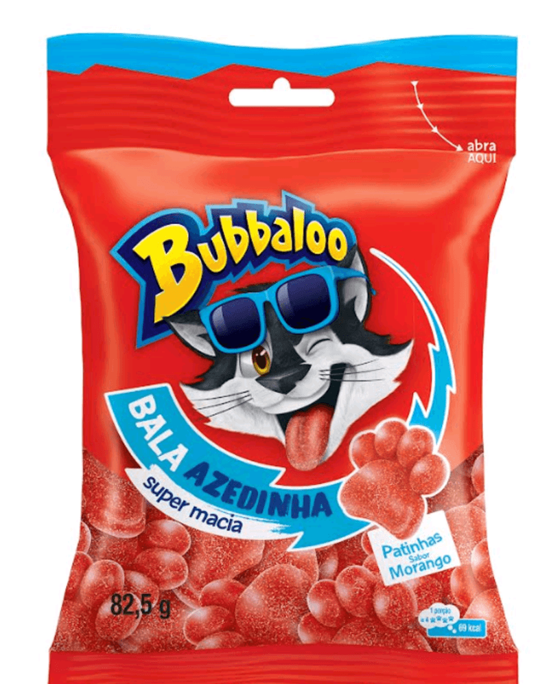 Bala-Macia-Bubbaloo-Morango-Azedinha-825g