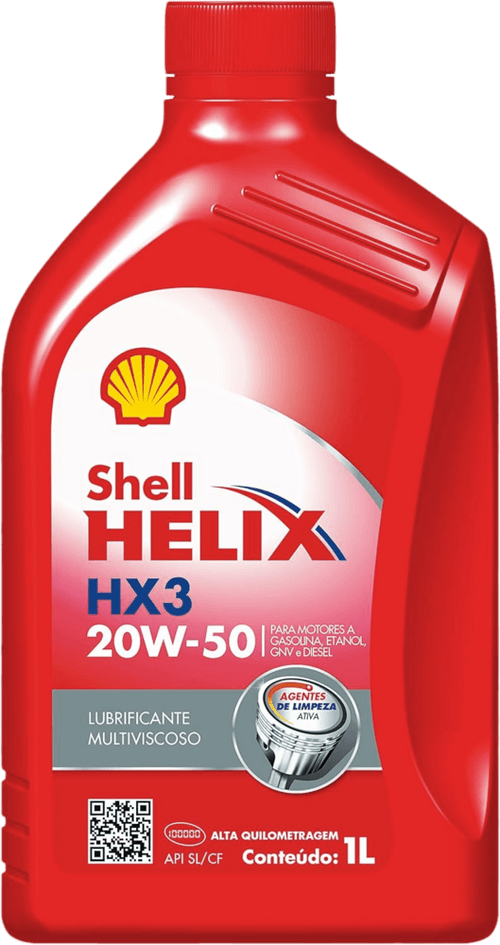 Óleo Lubrificante Mineral Shell Helix Hx3 Sl 20w50 1L