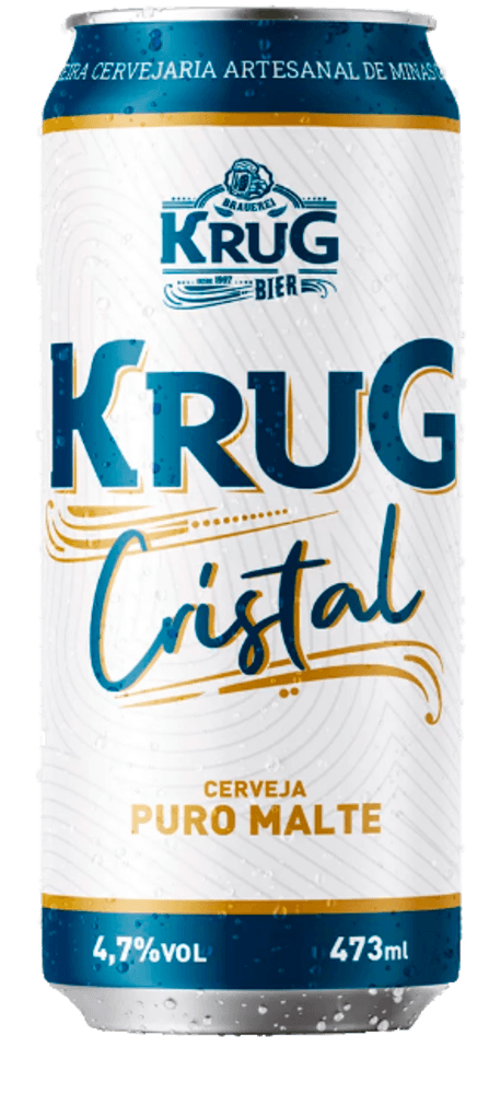 Cerveja Krug Cristal Puro Malte Lata 473ml