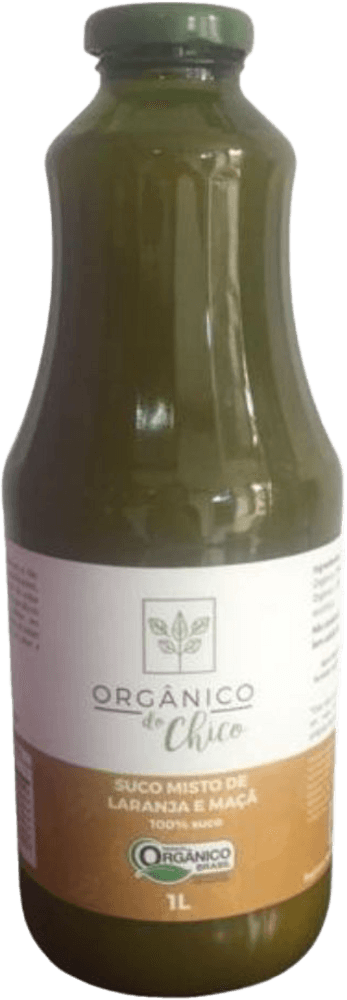 Suco de Laranja e Maçã 100% Fruta Orgânico do Chico 1L