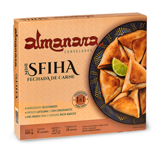 Mini Sfiha Fechada De Carne Almanara Congelados 300 G