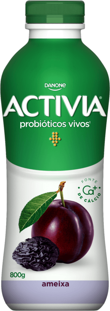 Leite Fermentado Activia parcialmente Desnatado Ameixa 800g