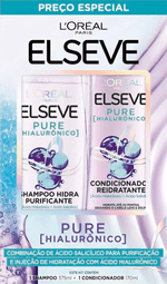 Kit-Shampoo-375ml---Condicionador-170ml-Hidra-Purificante-L-oreal-Paris-Elseve-Pure-Hialuronico-Preco-Especial