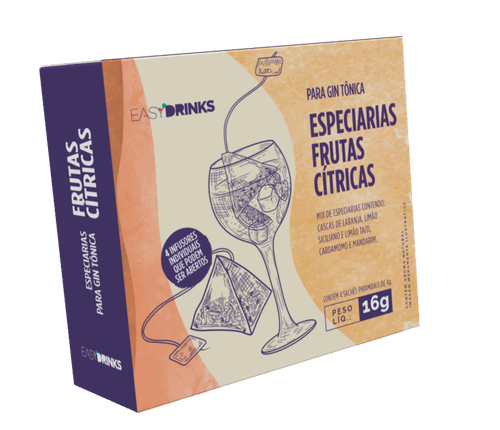 Especiarias para Drinks Sabor Frutas Cítricas Easy Drinks 16g