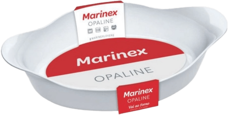 Assadeira-de-Vidro-Oval-Marinex-Opaline-16-L
