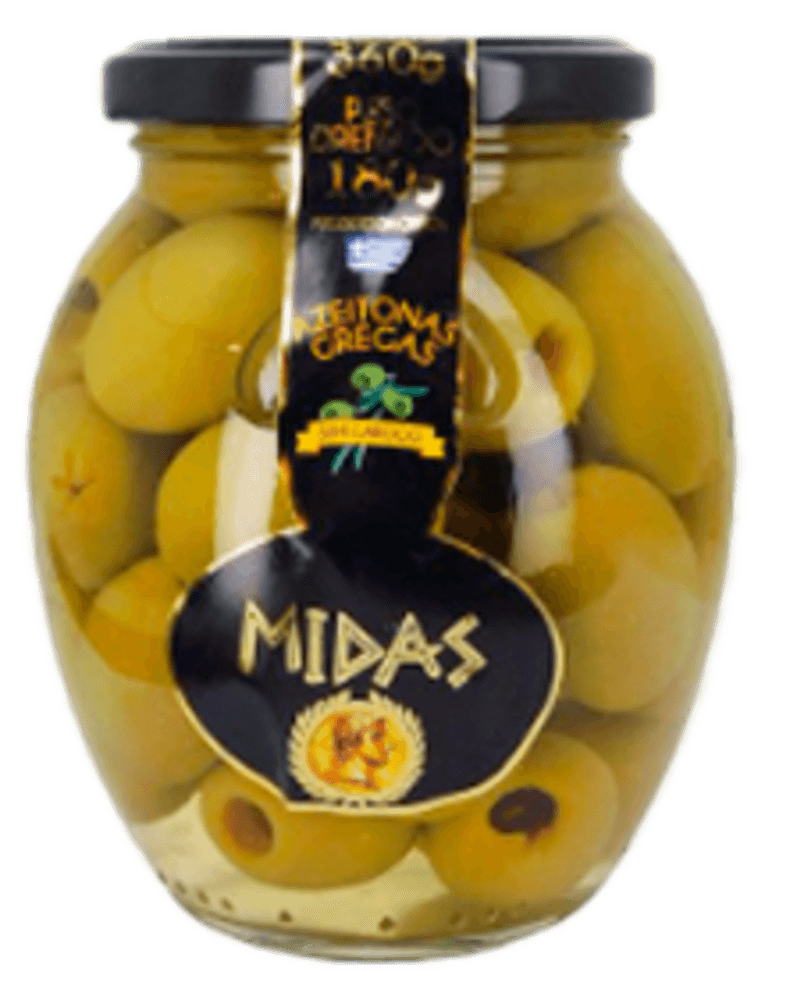 AZEITONA GREGA MIDAS VERDE COLOSSAL 180G S CAROCO