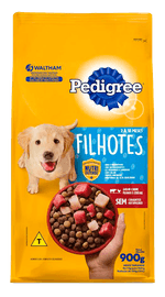Alimento-100--Completo-e-Balanceado-para-Caes-Filhotes-Carne-Frango-e-Cereais-Pedigree-Pacote-900g