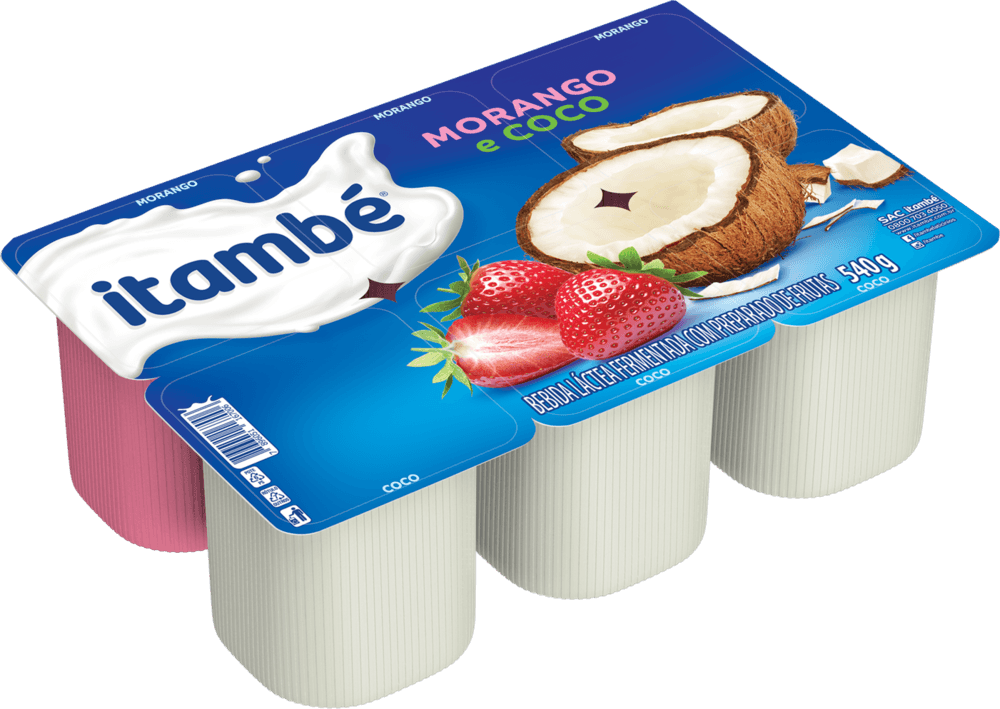 Bebida Láctea Itambé Morango e Coco 540g