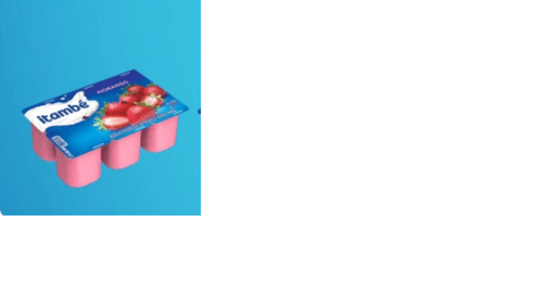 Bebida Láctea Fermentada com Preparado de Fruta Morango Itambé Bandeja 540g 6 Unidades