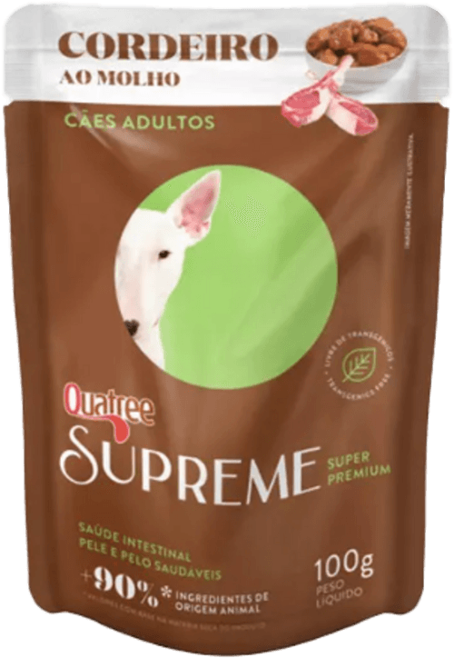 Ração Úmida Sache Quatree Supreme Cães Adultos Cordeiro 100 g