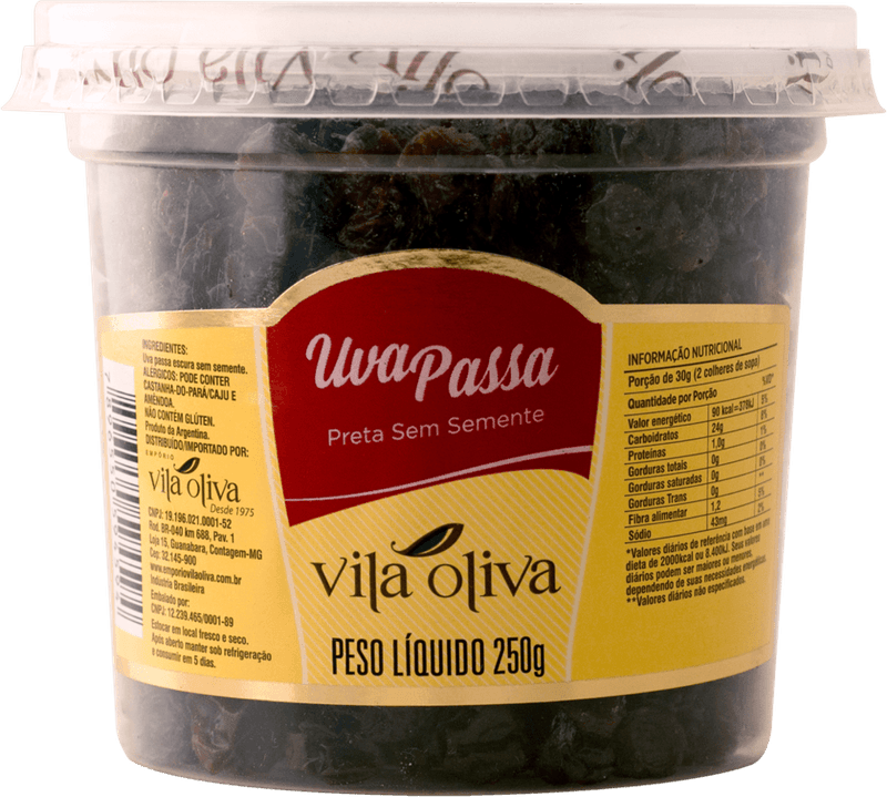 Uva-Passas-Preta-Vila-Olivia-Sem-Sementes-Pote-250g