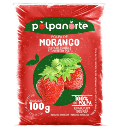 Polpa de Fruta Morango Polpanorte 100g