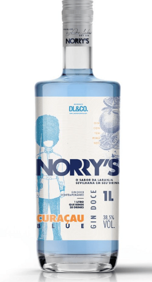 GIN NORRY´S CURAÇAU BLUE1L 38,5% VOL