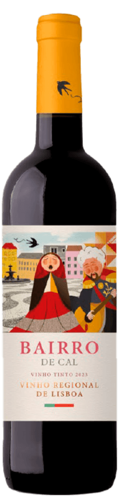 VINHO PORTUGUES TINTO BAIRRO DE CAL REGIONAL DE LISBOA GARRAFA 750ML