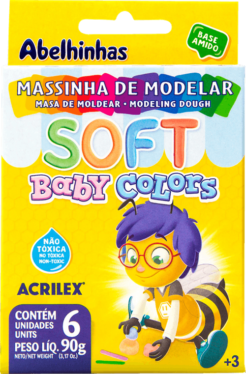 MASSINHA SOFT CONJ C/6 ACRILEX
