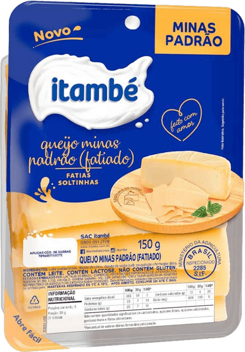 QUEIJO MINAS PAD ITAMBE 150G FAT