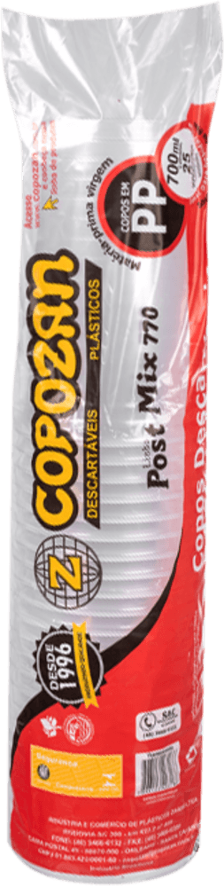 COPO COPOZAN TRANSP 700ML C/25UNID
