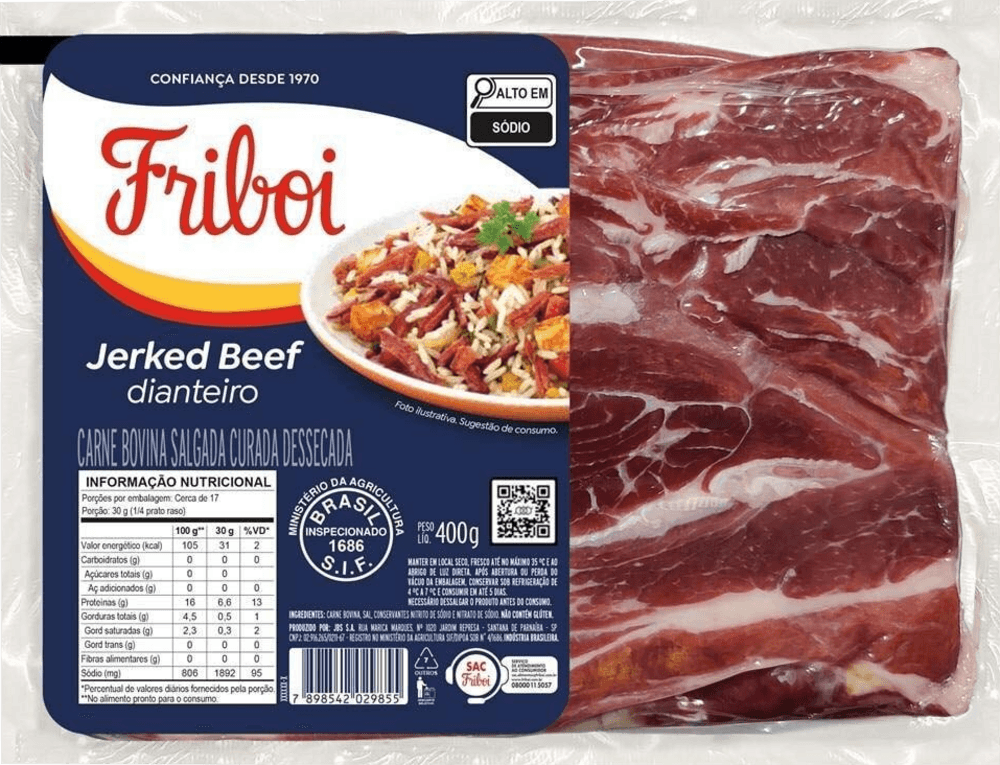 Jerked Beef Friboi 500g Dianteiro