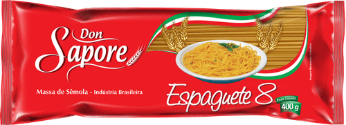 MASSA SEMOLA DON SAPORE 400G-PC ESPAGUETE