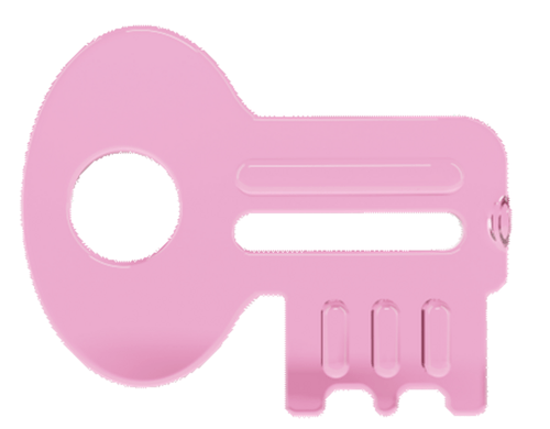 MORDEDOR INFANTIL LOLLY CHAVE SOFT -ROSA