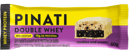 BARRA PROTEINA PINATI DOUBLE WHEY 50G