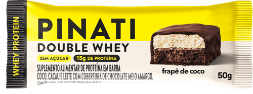 BARRA PROTEINA PINATI DOUBLE WHEY 50G-